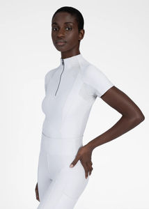 Chemise d'équitation avancée pour femmes, légère, à manches courtes, respirante, en tissu extensible, couche de base pour l'équitation, OEM - Product Image 2