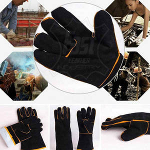 Gants de soudage en cuir multi-usages 2025 pour la découpe et la soudure, gants en cuir ignifuges - Product Image 4