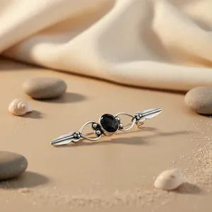 Pendientes de Ónice Negro para Mujer - Joyería de Moda de Plata 925 - Product Image 1