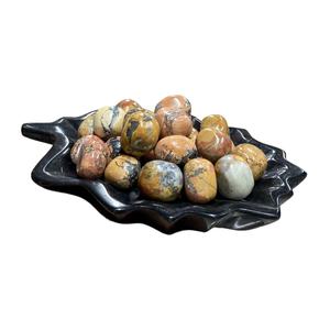 Pierre de jaspe Maligano naturelle, pierre roulée, pierre précieuse polie avec un motif abstrait unique, cristal de guérison, taille 2-3 cm - Product Image 4