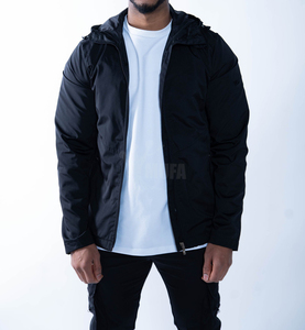 Vente en gros Veste coupe-vent à coque souple pour homme, légère, à capuche, veste de montagne imperméable personnalisable pour l'hiver non tissé - Product Image 4