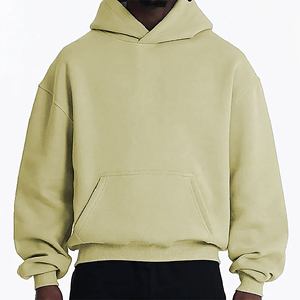 Conjunto de 2 Piezas de Chándal Informal para Hombre, Otoño Invierno, Color Sólido, Sudadera con Capucha y Pantalones Bordados, 100% Algodón, Transpirable y Ecológico - Product Image 5
