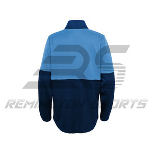 Wholesale New Fashion <b>Mens</b> Jacket Half Zipper Custom Logo <b>Pullover</b> Half Zipper Streetwear Jacket - Product Image 2