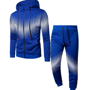 Wholesale Breathable Fleece Jogging Training Set for Men Casual Outdoors Autumn Sublimated Printed <b>Track</b> <b>Suit</b> - Product Image 1
