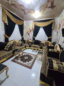 Diseño interior árabe Majlis, diseño clásico moderno, elegante conjunto de sala de estar, asientos de esquina de lujo, diseño que ahorra espacio - Product Image 2