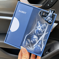 Nouvel Arrivage Diffuseur d'air frais pour voiture à clipser sur grille d'aération, en peluche lapin, parfum d'ambiance