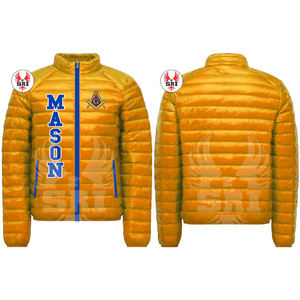 Chaqueta Acolchada Masónica para Maestro Masón, Chaqueta Acolchada Hecha a Medida |   Chaqueta Acolchada con Logotipo Bordado Personalizado de la Francmasonería para Hombre - Product Image 5