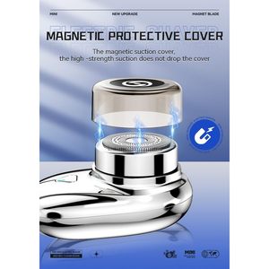 Mini Afeitadora Eléctrica Rotatoria de Una Sola Cuchilla, Afeitadora Inalámbrica Húmeda/Seca con Batería de Larga Duración, Resistente al Agua IPX7, Lavable, Ideal para Viajes - Product Image 4