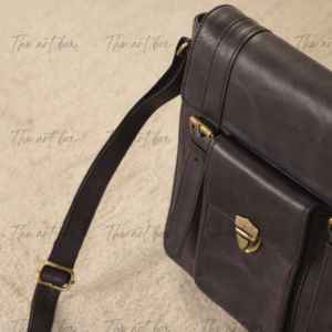 Leather Sling <b>Bags</b> Customizable Real Leather Vintage Unisex <b>Bag</b> Portable & Durable Travel Cross Body Flap Closer <b>Messenger</b> <b>Bags</b> - Product Image 2