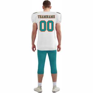 เสื้ออเมริกันฟุตบอลแบบสั่งทำขายดี ระบายอากาศ ป้องกันรังสียูวี แขนสั้น คุณภาพสูง MOQ ต่ำ มีสินค้าในสต็อก - Product Image 6