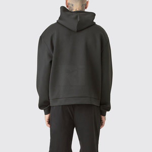 เสื้อฮู้ดผู้ชายแบบสวมหัวมีฮู้ดลายนูนสำหรับผู้ใหญ่2025ลำลองออกแบบได้ตามต้องการดีไซน์ล่าสุด - Product Image 2