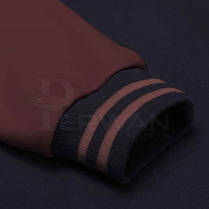 Vente en gros veste Letterman grande taille pour hommes doudoune élégante tissu de laine chauffant confortable hiver extérieur col montant nouveau modèle - Product Image 4