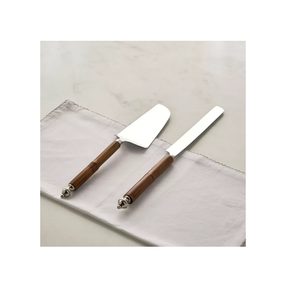 Poignée en cuivre faite à la main coupe-gâteau de ferme et couteaux de serveur serveur de gâteau plaqué de cuivre d'acier inoxydable avec la vente chaude - Product Image 3