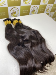 Lujoso Cabello Ondulado Natural Negro 50 cm Virgen Super Doble Calidad - Product Image 5