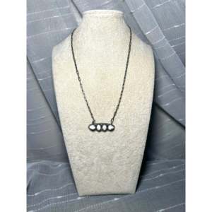 Collier ethnique classique Jameson Garcia en argent sterling et buffle blanc avec chaîne à maillons diamantés et matériau en corne – Cadeau - Product Image 3