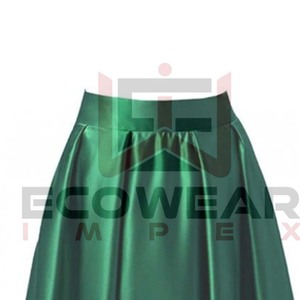 กระโปรงผู้หญิงฤดูร้อน ECO WEAR คุณภาพสูง 2025 ผ้าสีพื้น ปักโลโก้ได้ สไตล์ลำลอง ผ้าฝ้าย 100% ทรงเอ มินิ ป้องกันรอยยับ ระบายอากาศได้ดี - Product Image 3