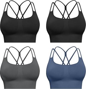 Soutien-gorge de sport pour femmes de qualité supérieure, ultra confortable, respirant, soutien moyen à l'avant, en élasthanne/nylon, pour la course à pied, l'entraînement, adultes - Product Image 5