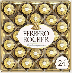 Ferrero Rocher Chocolate con Leche Premium 300g - 24 Piezas Colección Ferrero Rocher Chocolate Kunafa Barra de Pistacho - Product Image 1