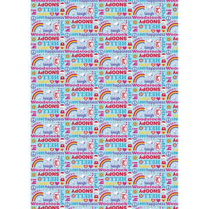 Lindo Juego de Papel de Regalo con Diseño de Cacahuetes y Frases de Amor y Felicidad para Fiestas - Product Image 1