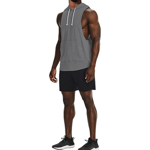 Premium <b>Sleeveless</b> Hoodies for <b>Men</b> Basics Cotton Blended <b>Men's</b> Streetwear <b>Sleeveless</b> <b>Hoodie</b> Custom Branding Wholesale - Product Image 3
