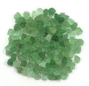 Piedras preciosas de cuarzo de fresa verde sueltas genuinas de 50 piezas 2-4 MM piedra áspera pequeña cruda natural sin tratar - Product Image 4