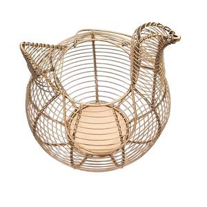 Metal <b>Egg</b> <b>Basket</b> for Kitchen <b>Egg</b> Collecting <b>Basket</b> Storage <b>Basket</b> for Home and Kitchen Black - Product Image 4