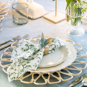 Natural Rattan Flower <b>Placemat</b> Handmade Woven Table Mat Decorative Eco Friendly Dining Table Accessory Made in Vietnam - Product Image 4