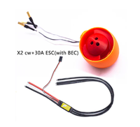 APISQUEEN X1 petit propulseur sous-marin 78W 24V 1,1Kg poussée pour bateau télécommandé ROV sous-marin petit bateau