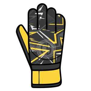Nouveauté Gants de gardien de but à découpe négative et design géométrique, Gants de football en latex pour une performance par tous les temps - Product Image 4