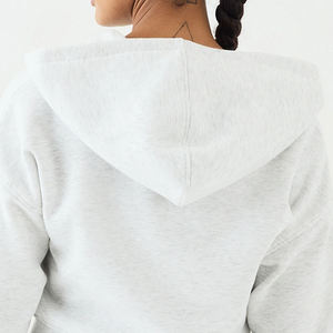 Sweat à capuche personnalisable avec logo, design uni / fermeture éclair, pour femmes, approvisionnement en gros, manches longues, fabricant de sweat à capuche - Product Image 5