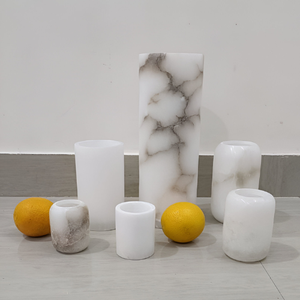 Portavelas de piedra de ónix con diseño personalizado único Precio al por mayor Decoración de lujo para el hogar Excelencia artesanal con envío rápido - Product Image 2