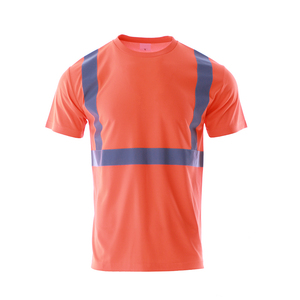 Logo personnalisable T-shirts haute visibilité Polyester Construction Work Chemise haute visibilité T-shirt de sécurité réfléchissant étanche à l'eau - Product Image 1