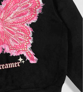 Sudadera con Capucha Corta de Otoño para Mujer, Sudadera con Capucha de Manga Larga, 100% Algodón, Felpa, Estampado Frontal, Color Personalizado - Product Image 3