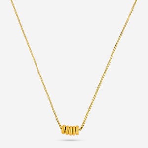 Collar Clásico Moderno Chapado en Oro Rosa para Boda, Compromiso o Aniversario 192257 - Product Image 3