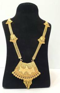 Colección Dubái, Juego de Joyería Nupcial para Mujer Chapado en Oro de 24K, 2 Gramos, Chapado Grueso, Hermoso Colgante, Mejor Precio, Moda - Product Image 2