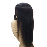 Perruque Lace Frontale 13x4 Cheveux Raides Naturels 100% Cheveux Humains Remy Indonésiens pour Lace Marron Clair 18 Pouces