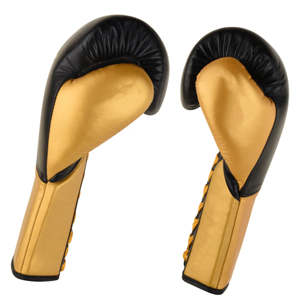 Gants de boxe à lacets en cuir véritable, nouveau modèle OEM 2026, design et logo personnalisés, dernier style, gants de kickboxing, équipement de combat CP-BG-47 - Product Image 4