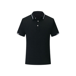 Alta calidad 100% algodón hombres para Polo camiseta personalizable 220 gramos patrón sólido Logo en blanco deportes Golf camisa de punto - Product Image 4
