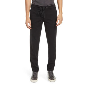 Pantalones Deportivos Casuales Personalizados para Hombre, Color Sólido, Cintura Media/Ancha, Pierna Recta Holgada, Secado Rápido, 100% Algodón, Tela Delgada para Trabajar - Product Image 1