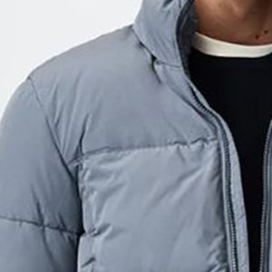 Haute qualité personnalisé hommes manteau en duvet chaud hiver doudoune avec capuche pour Golf et extérieur toile tissu motif décoration - Product Image 5