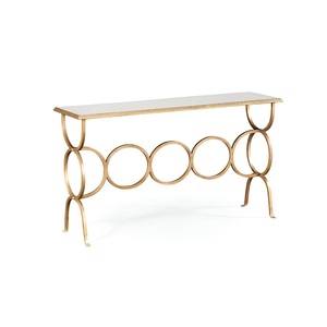 <span class=keywords><strong>Table</strong></span> <span class=keywords><strong>Console</strong></span> à la mode avec dessus en verre et cadre en métal taille personnalisée fournitures d'usine directes meubles indiens à vendre
