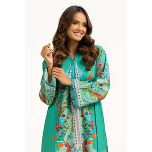 Camisa Bohemia con Estampado Cruzado y Cuello Camisero, Estampado Floral para Primavera/Verano IPS-55037 - Product Image 4