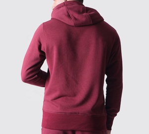 Sweat à capuche 100% coton pour homme XS Heavyweight solide à motif 3D Collection hiver teint uni Logo personnalisé sweat-shirt polaire à quantité minimale de commande bas - Product Image 3