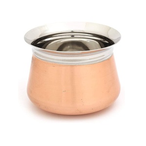 Handi โลหะทองแดงและเครื่องครัวสแตนเลสที่ใช้ทำมือในการขายส่งดีไซน์ใหม่ - Product Image 3