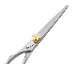 Tijeras de peluquero de alta calidad para zurdos (borde convexo/biselado) Reposapiés y tornillo ajustables de acero inoxidable - Product Image 4