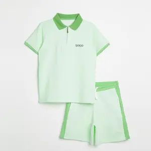 Nuova collezione estiva Set di abbigliamento per bambini/miglior prezzo per bambini Twin set Polo per ragazzi/ragazzi e Set corto