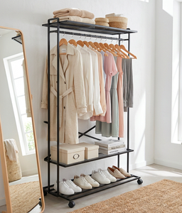 garment <b>rack</b>, <b>clothes</b> <b>rack</b>, rolling garment <b>rack</b>, industrial clothing <b>rack</b>, metal <b>clothes</b> organizer, wardrobe <b>rack</b> - Product Image 3