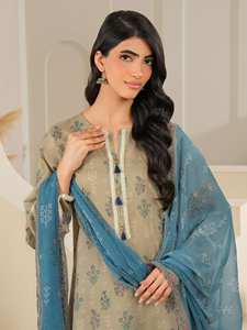 Traje de Vestir de 3 Piezas de Alta Calidad, Sin Costuras, Estampado, Ligero, de Secado Rápido, Nuevo, Salwar Kameez Pakistaní Indio para - Product Image 5