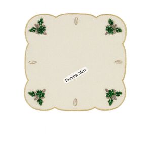 Manteles individuales ecológicos con cuentas hechas a mano, manteles redondos y cuadrados de diseño para compradores internacionales - Product Image 2