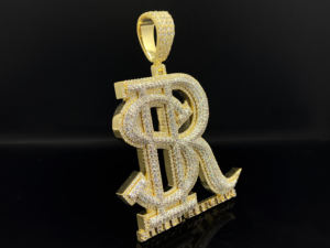 Colgante de Hip Hop Personalizado de Acero Inoxidable con Diamantes y Baño de Rodio/Plata Imitación, Modelo Ice Legacy ILPE115 - Product Image 2